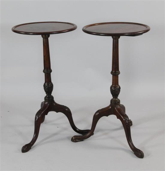 A pair of 19th century mahogany