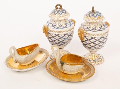 A pair of 19th Century porcelain