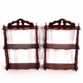 A pair of 19th Century mahogan