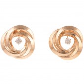 A PAIR OF .90 CTW DIAMOND STUD
