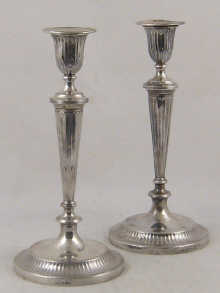 A pair of Adam style silver