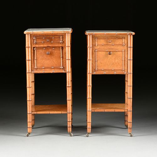 A PAIR OF AESTHETIC MOVEMENT BAMBOO