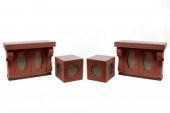 A pair of Alcantara console ca