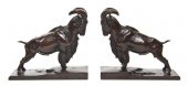 A Pair of American Bronze Anim