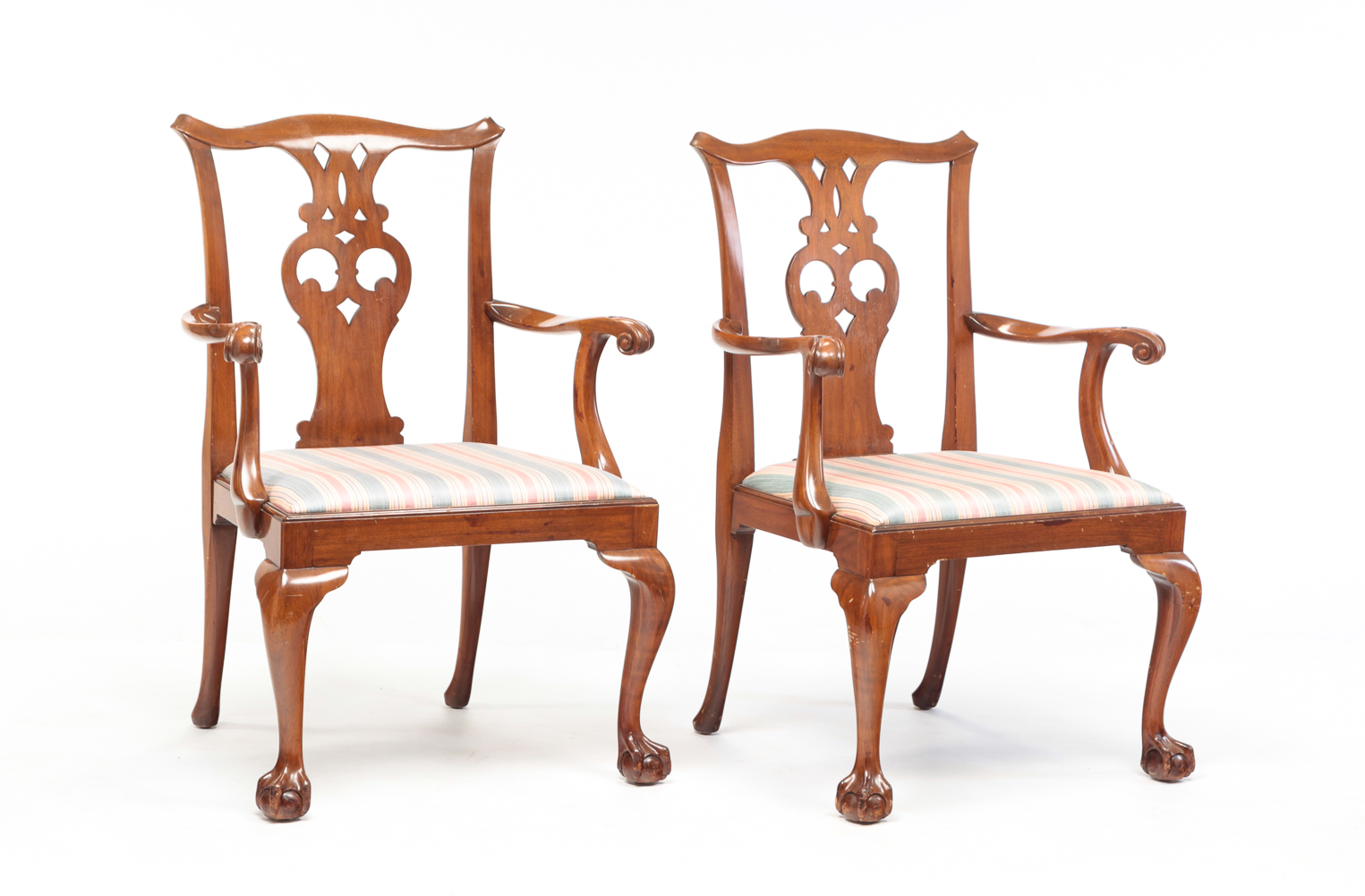 A PAIR OF AMERICAN CHIPPENDALE