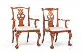A PAIR OF AMERICAN CHIPPENDALE