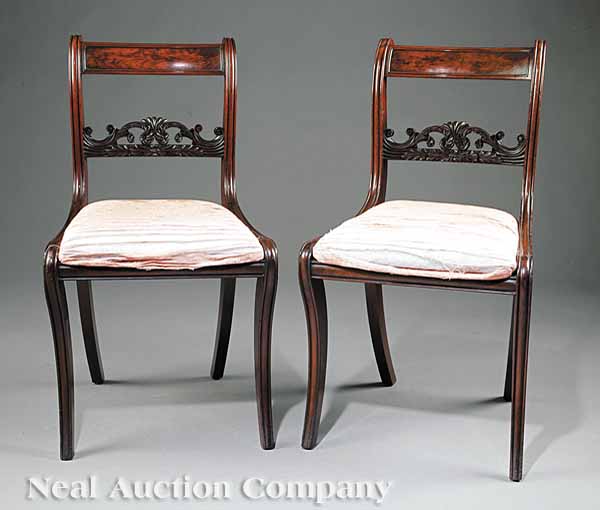 A Pair of American Classical Carved