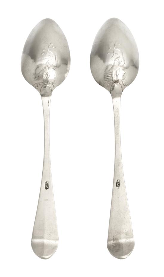 A Pair of American Coin Silver