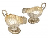 A PAIR OF AMERICAN COIN SILVER