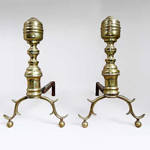 A Pair of American Federal Brass