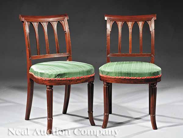 A Pair of American Gothic Carved