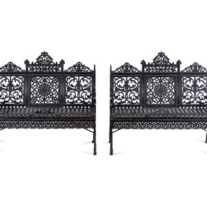 A Pair of American Gothic Revival