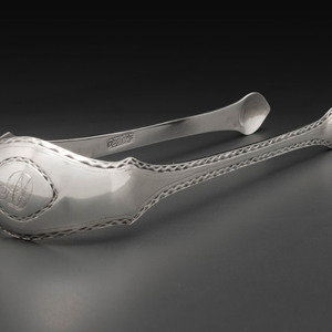 A Pair of American Silver Sugar
