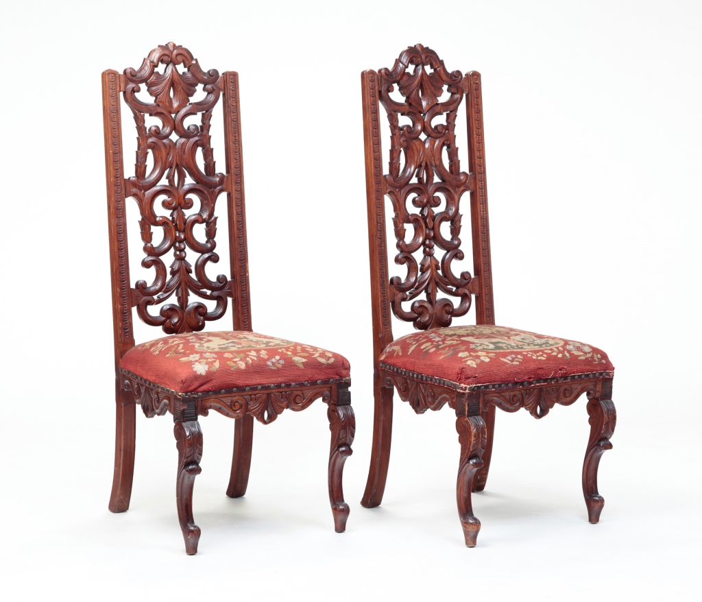 A PAIR OF AMERICAN VICTORIAN HIGH