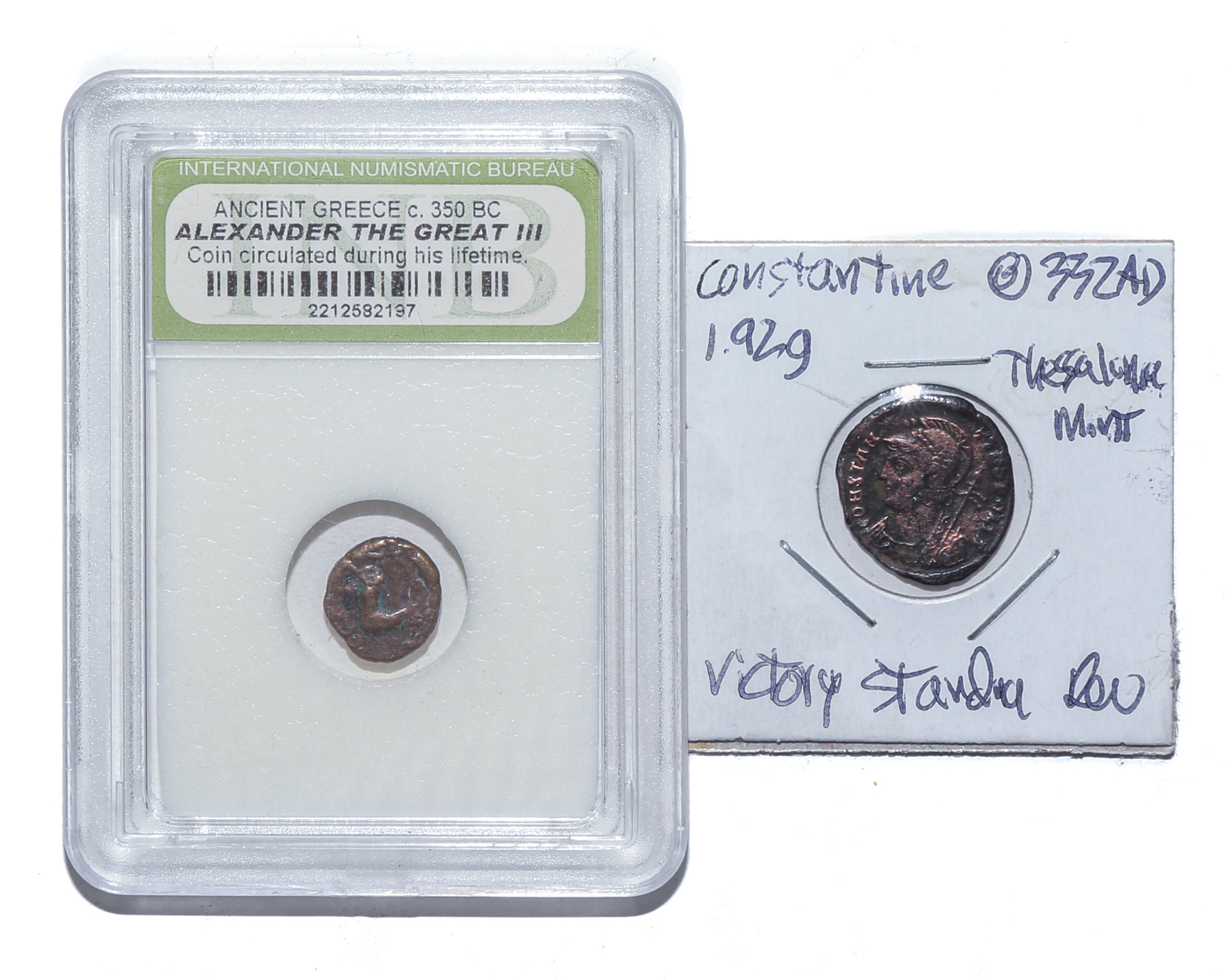 A PAIR OF ANCIENT COINS Constantine