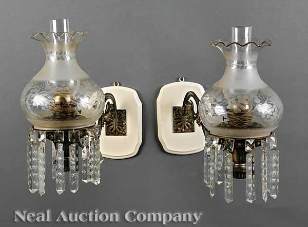 A Pair of Antique American Gilt and