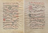 A Pair of Antique Antiphonals