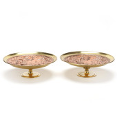 A PAIR OF ANTIQUE BRASS AND CO