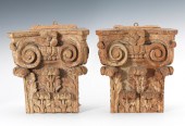 A Pair of Antique Column Capit