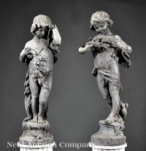 A Pair of Antique English Lead