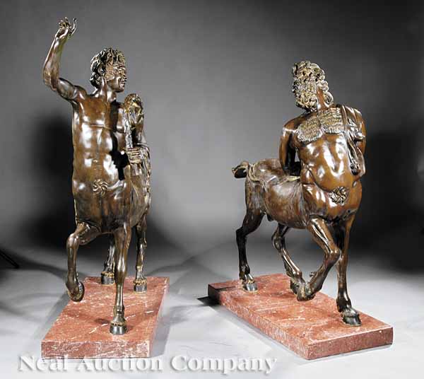A Pair of Antique Italian Bronzes