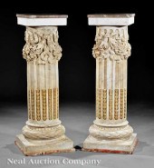 A Pair of Antique Italian Carv