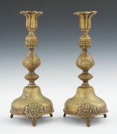 A Pair of Antique Polish Brass
