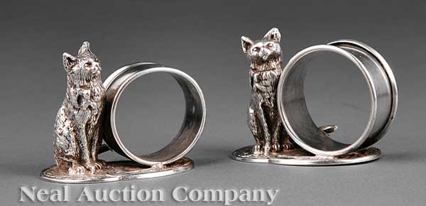 A Pair of Antique Silverplate