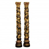 A PAIR OF ANTIQUE SPANISH BARO