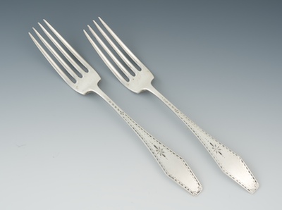 A Pair of Antique Sterling Silver