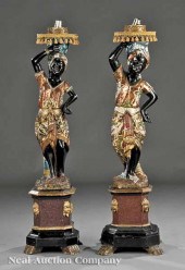 A Pair of Antique Venetian Pol