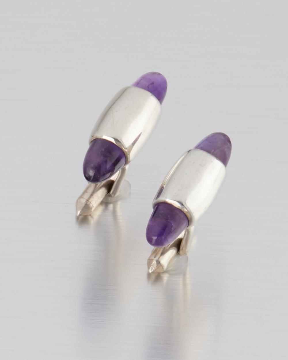 A PAIR OF ANTONIO PINEDA SILVER AND