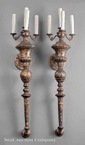 A Pair of Argenté Four-Light S