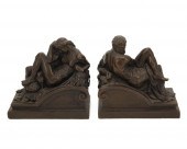 A PAIR OF ARMOR BRONZE "NIGHT