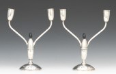 A Pair of Art Deco Sterling Si
