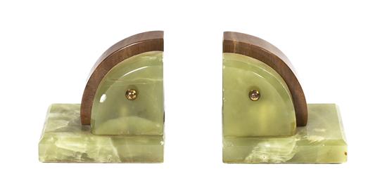 A Pair of Art Deco Style Onyx
