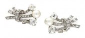A Pair of Art Deco Platinum Na