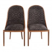 A PAIR OF ART DECO CUSTOM UPHO