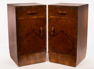 A pair of Art Deco bedside
