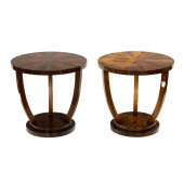 A PAIR OF ART DECO STYLE ZEBRA