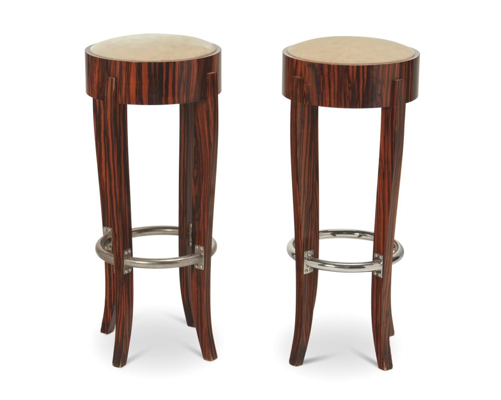 A PAIR OF ART DECO REVIVAL BAR