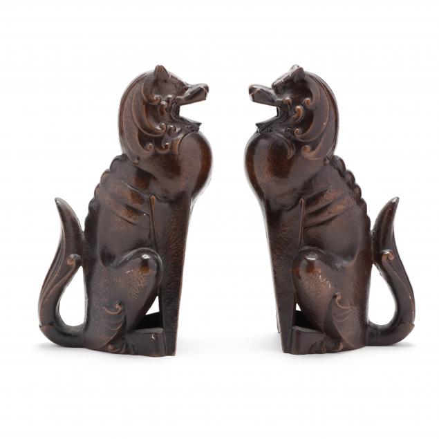 A PAIR OF ART DECO STYLE PAINTED
