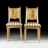 A PAIR OF ART DECO STYLE GILT