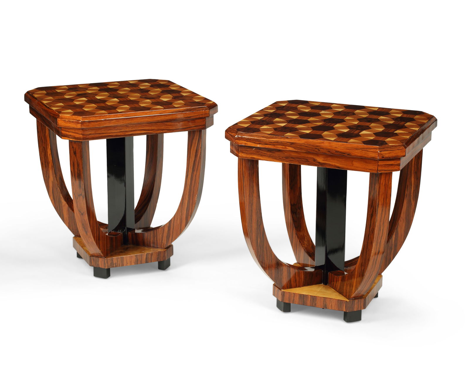 A PAIR OF ART DECO-STYLE SQUARE