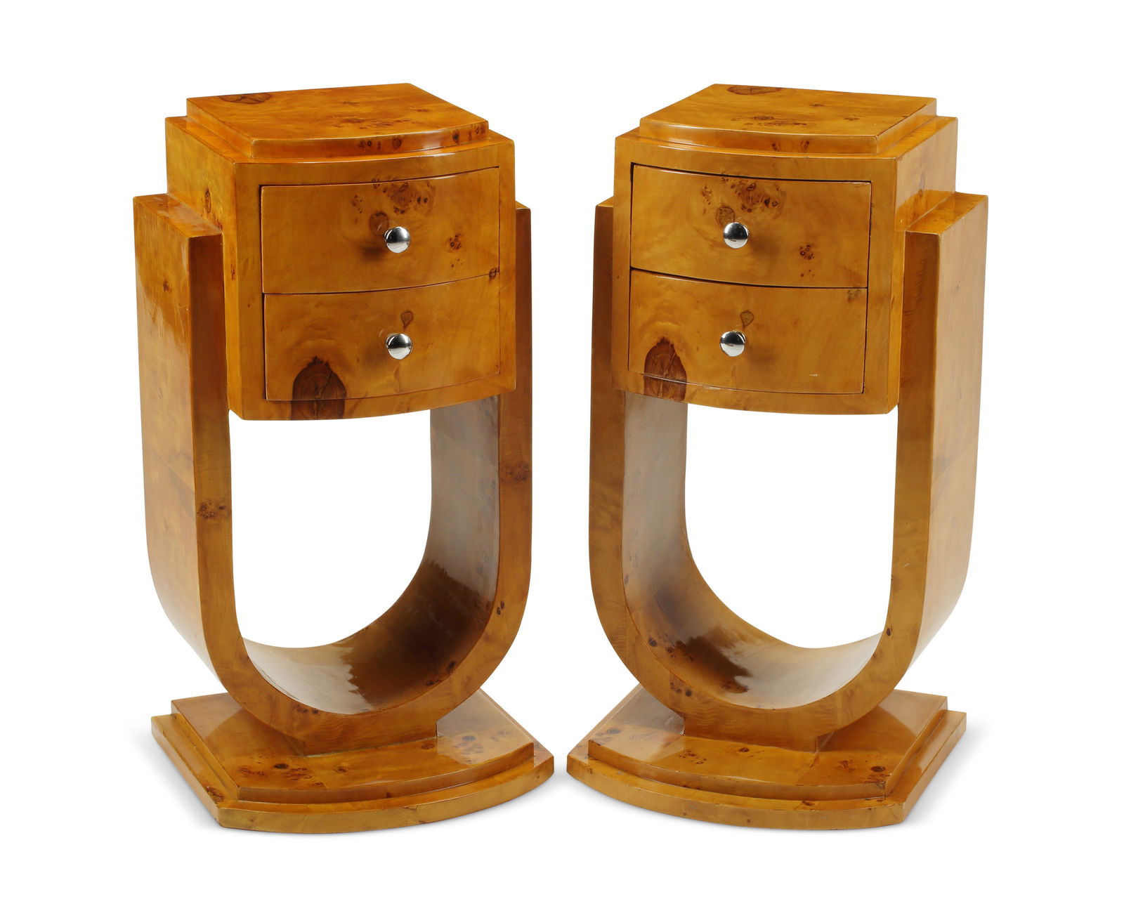 A PAIR OF ART DECO-STYLE BLONDE