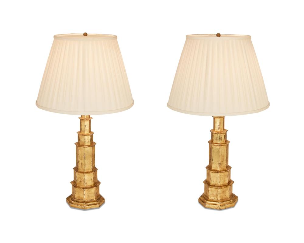 A PAIR OF ART DECO-STYLE TABLE