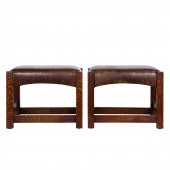 A PAIR OF ARTS AND CRAFTS STYL