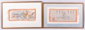 , A PAIR OF ASIAN FRAMED WORKS