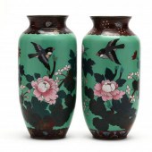 A PAIR OF ASIAN BIRD AND FLOWE