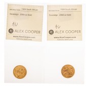 A PAIR OF AU SOUTH AFRICAN GOL